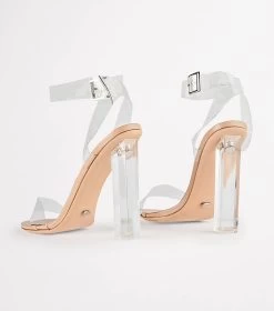Kiki Clear Vinylite/Skin Capretto Heels 16 Kiki Clear Vinylite/Skin Capretto Heels -Tony Bianco Sales Kiki Clear Vinylite Tony Bianco heels 1288 3