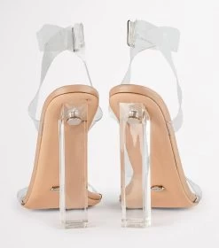 Kiki Clear Vinylite/Skin Capretto Heels 17 Kiki Clear Vinylite/Skin Capretto Heels -Tony Bianco Sales Kiki Clear Vinylite Tony Bianco heels 1288 4