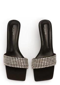 Amos Crystal/Black Suede Heels -Tony Bianco Sales amos crystal black suede heels 720 2