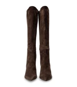Apollo Espresso Suede Calf Boots -Tony Bianco Sales apollo espresso suede tony bianco heel calf boots 1288 5