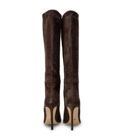 Apollo Espresso Suede Calf Boots -Tony Bianco Sales apollo espresso suede tony bianco heel calf boots 1288 7
