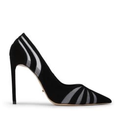 Arrow Black Suede Heels -Tony Bianco Sales arrow black suede heels 1288 1