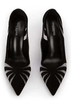 Arrow Black Suede Heels -Tony Bianco Sales arrow black suede heels 720 2