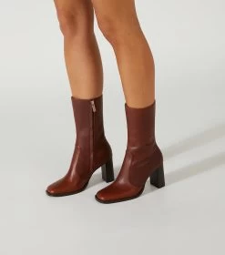 Atlanta Cognac Ankle Boots -Tony Bianco Sales atlanta cognac ankle boots styled 1288 2
