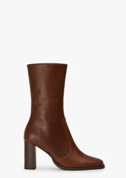 Atlanta Cognac Ankle Boots