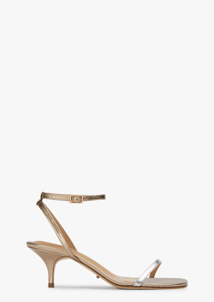 Avenue Amber Nappa Metallic/Silver Heels 3 Avenue Amber Nappa Metallic/Silver Heels
