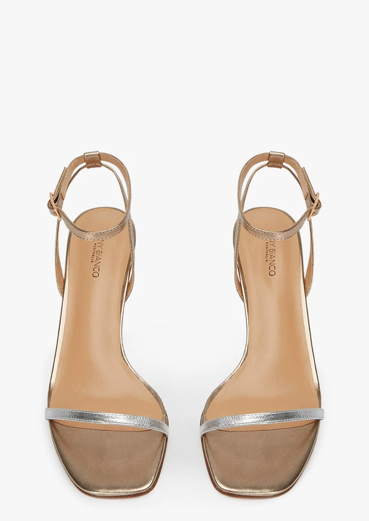 Avenue Amber Nappa Metallic/Silver Heels 4 Avenue Amber Nappa Metallic/Silver Heels - Image 2