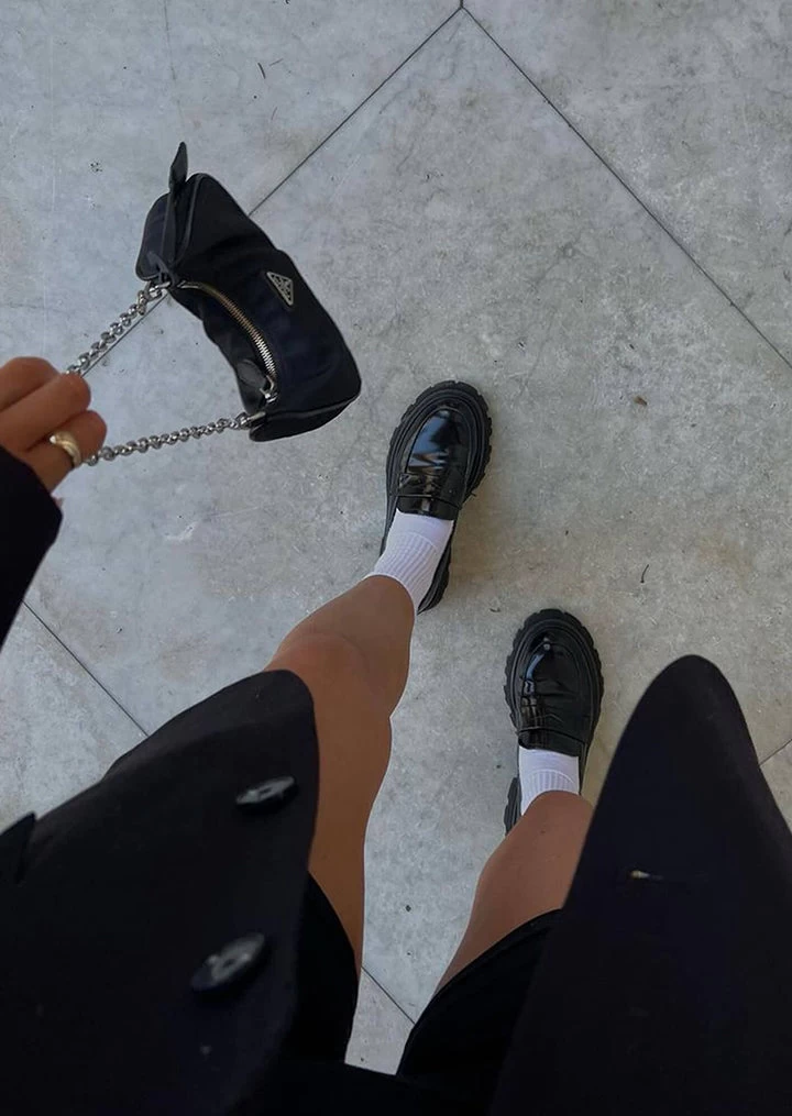 Axell Black Hi Shine Casual Shoes 4 Axell Black Hi Shine Casual Shoes - Image 2