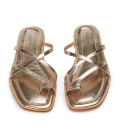 Benson Gold Flats 11 Benson Gold Flats -Tony Bianco Sales benson gold sandals 1288 2