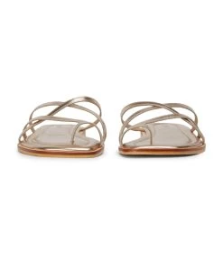 Benson Gold Flats 12 Benson Gold Flats -Tony Bianco Sales benson gold sandals 1288 3