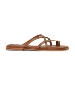 Benson Tan Flats -Tony Bianco Sales benson tan sandals 1288 1