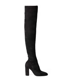 Bloom Black Stretch Suede Long Boots -Tony Bianco Sales bloom black stretch suede long boots 1288 1