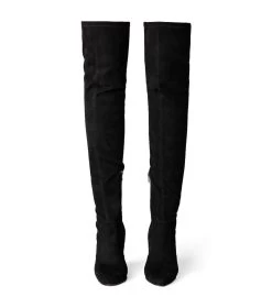 Bloom Black Stretch Suede Long Boots -Tony Bianco Sales bloom black stretch suede long boots 1288 2