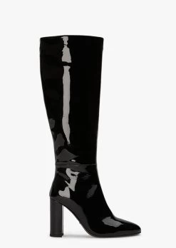 Boss Black Patent Calf Boots