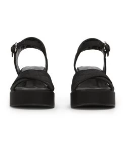 Carmen Black Grosgrain Wedges -Tony Bianco Sales carmen black grosgrain sandals 1288 3