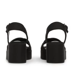 Carmen Black Grosgrain Wedges -Tony Bianco Sales carmen black grosgrain sandals 1288 4