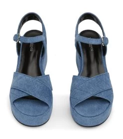 Carmen Washed Denim Wedges -Tony Bianco Sales carmen washed denim sandals 1288 2