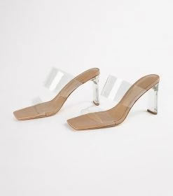 Chicago Clear Vinylite/Skin Nappa Heels -Tony Bianco Sales chicago clear vinylite skin nappa heels 1288 4