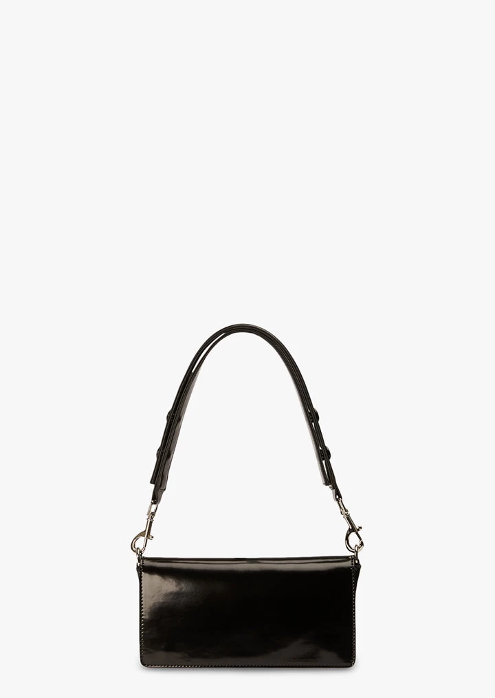 Clove Black Hi Shine Shoulder Bag 2 Clove Black Hi Shine Shoulder Bag