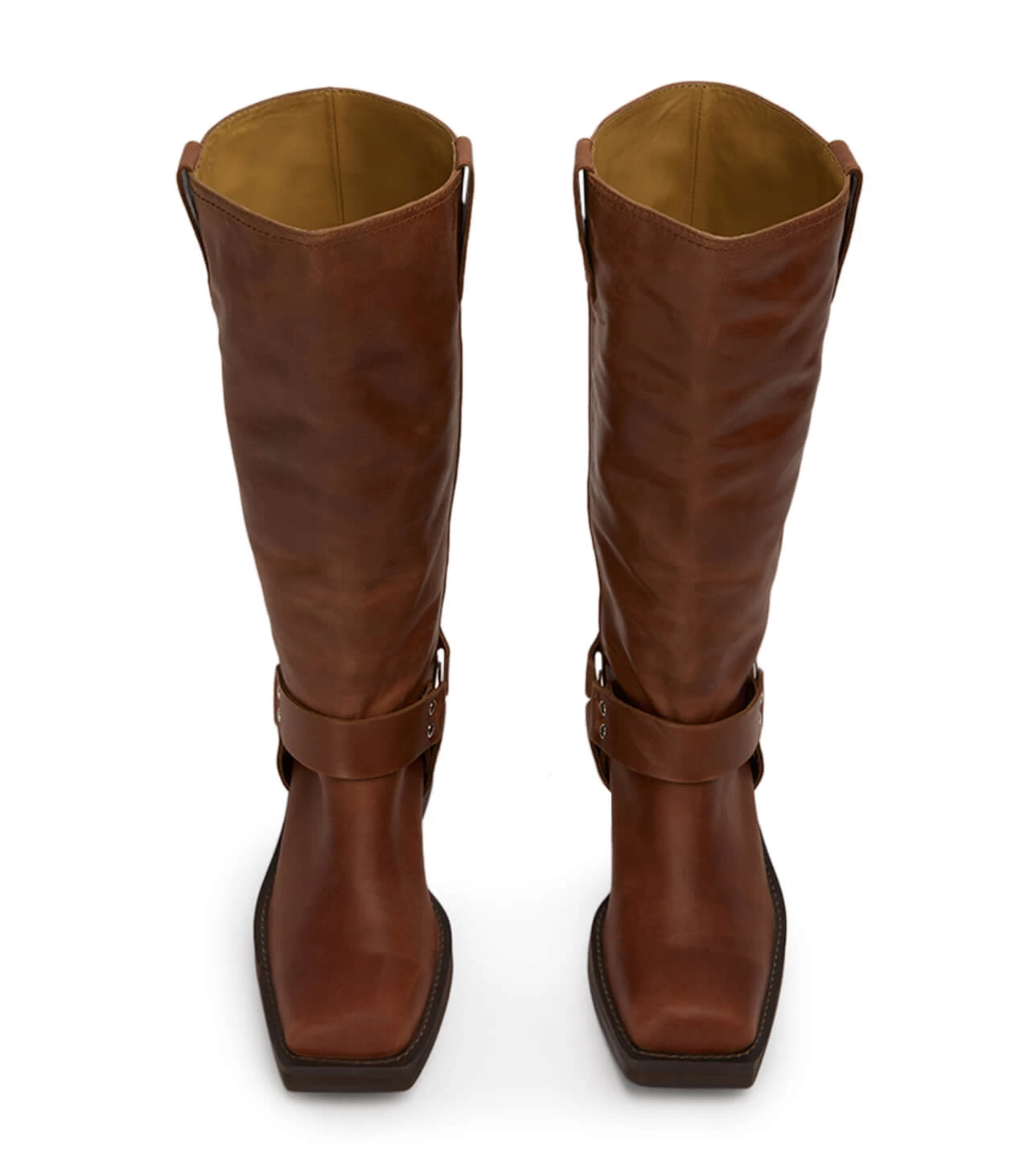 Biker Cognac Calf Boots 8 Biker Cognac Calf Boots - Image 6