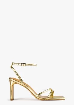 Corso Gold Nappa Metallic Heels