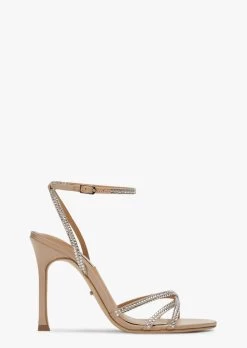 Dijon Nude Satin Heels