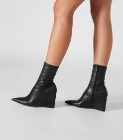 Diplo Black Venezia Ankle Boots -Tony Bianco Sales diplo black venezia ankle boots on foot 1288 2