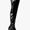 Doja Black Stretch Patent Long Boots -Tony Bianco Sales doja black stretch patent long boots 720 1
