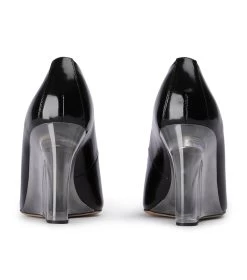 Dolly Black Hi Shine/Clear Heels -Tony Bianco Sales dolly black hi shine clear heels 1288 4