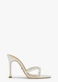 Duo White Patent Heels