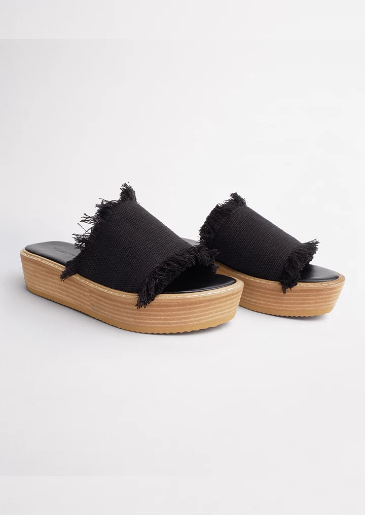 Ebony Black Sandals 4 Ebony Black Sandals - Image 2