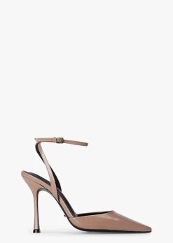 Eden Latte Hi Shine Heels