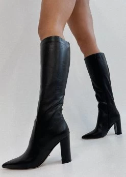 Epic Black Venice Calf Boots -Tony Bianco Sales epic black como calf boots styled 720 2
