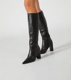 Epic Black Venice Calf Boots -Tony Bianco Sales epic black venice calf boots styled 1288 2