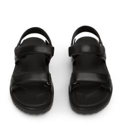 Falcon Black Nappa Sandals -Tony Bianco Sales falcon black nappa sandals 1288 2