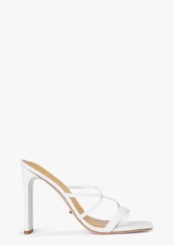 Fior White Kid Heels