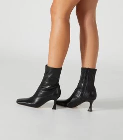 Fomo Black Venice Ankle Boots -Tony Bianco Sales fomo black venice ankle boots styled 1288 2