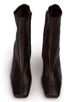 Fomo Chocolate Nappa Ankle Boots -Tony Bianco Sales fomo chocolate nappa ankle boots 720 2