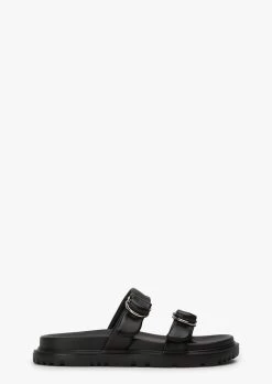 Frampton Black Nappa Sandals