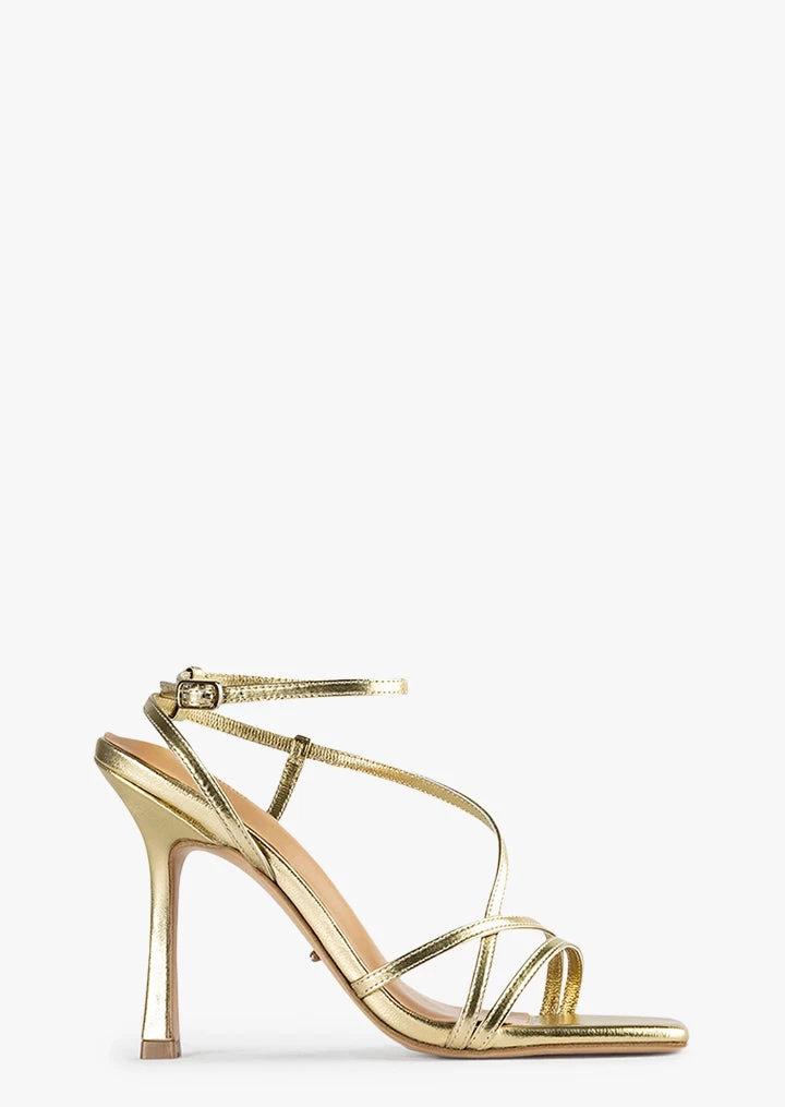 Franci Gold Nappa Metallic Heels 3 Franci Gold Nappa Metallic Heels