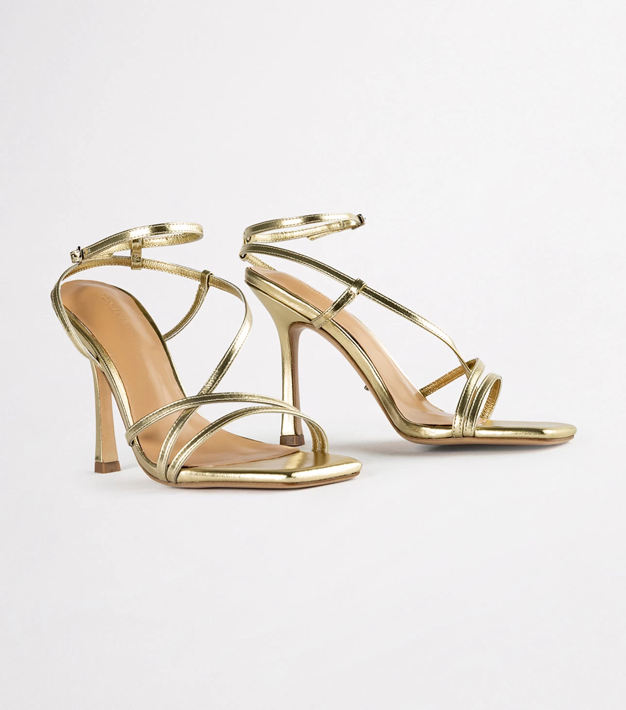 Franci Gold Nappa Metallic Heels 6 Franci Gold Nappa Metallic Heels - Image 4
