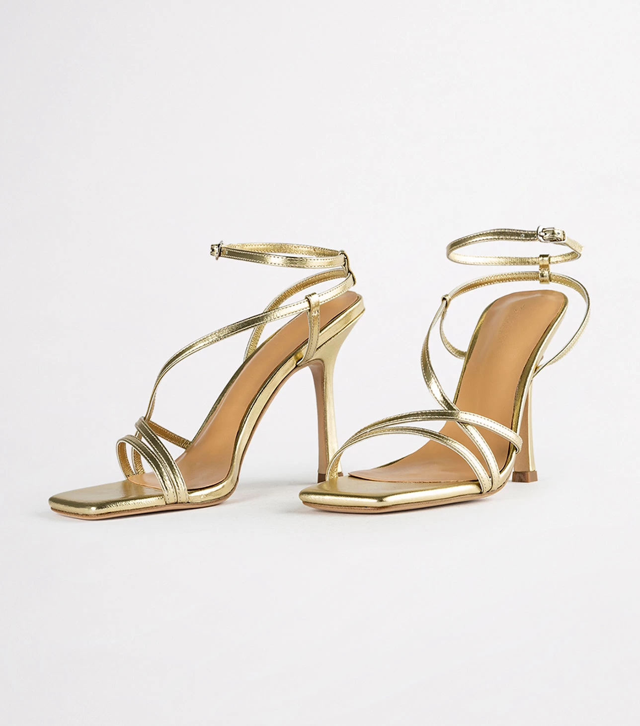 Franci Gold Nappa Metallic Heels 9 Franci Gold Nappa Metallic Heels - Image 7