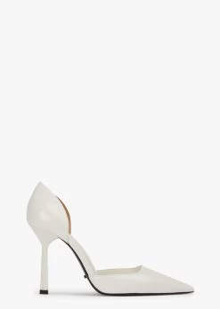 Gala White Hi Shine Heels