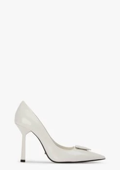 Gema White Hi Shine Heels