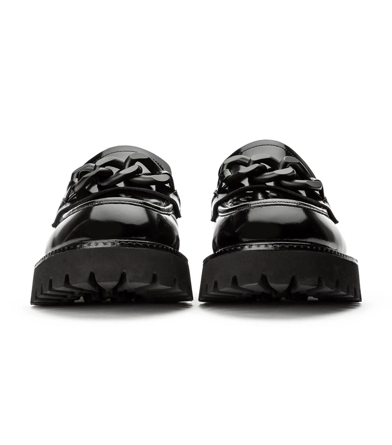 Georgi Black Hi Shine Casual Shoes 7 Georgi Black Hi Shine Casual Shoes - Image 5