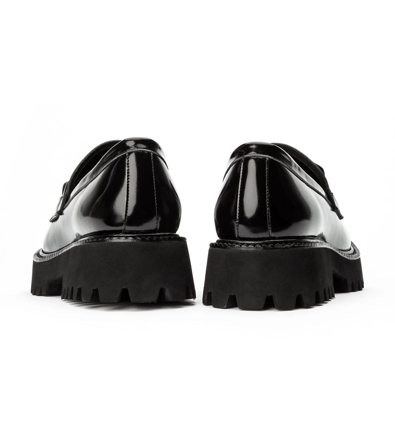 Georgi Black Hi Shine Casual Shoes 8 Georgi Black Hi Shine Casual Shoes - Image 6