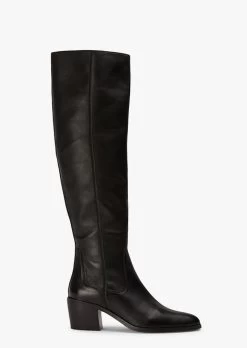 Gigi Black Nappa Long Boots