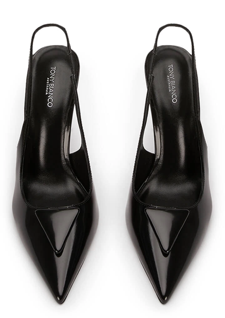 Ginger Black Hi Shine Heels 5 Ginger Black Hi Shine Heels - Image 3