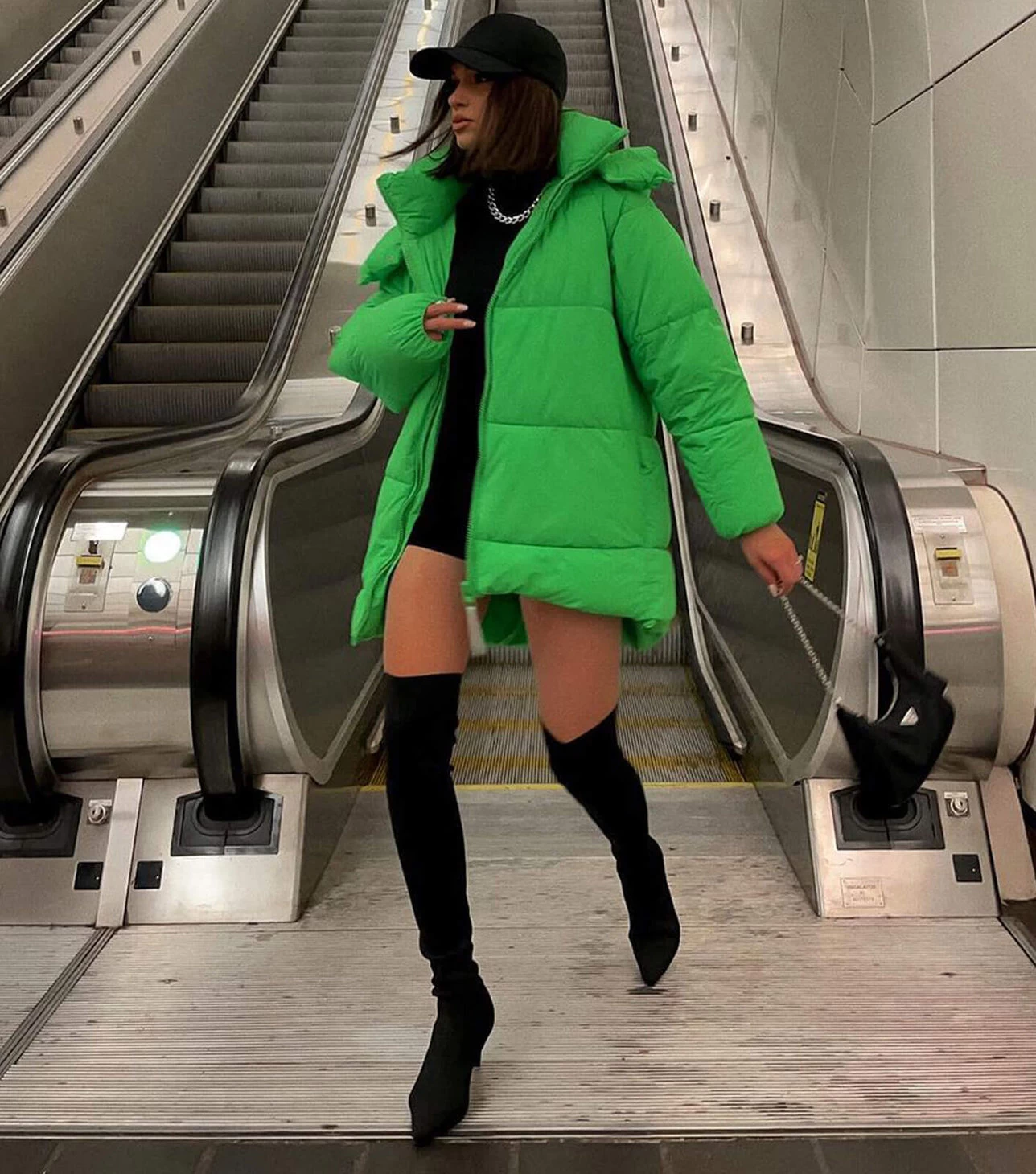 Gracie Black Sock Knit Long Boots 7 Gracie Black Sock Knit Long Boots - Image 5