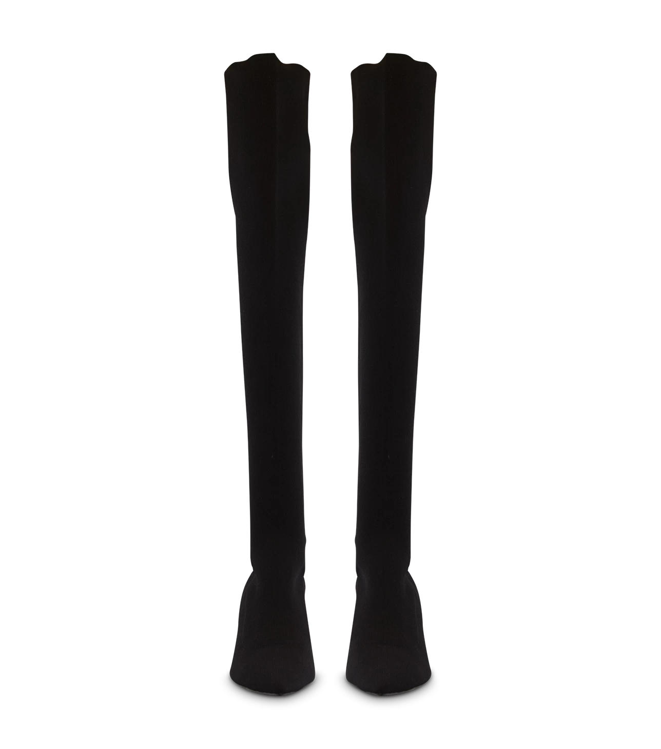 Gracie Black Sock Knit Long Boots 8 Gracie Black Sock Knit Long Boots - Image 6